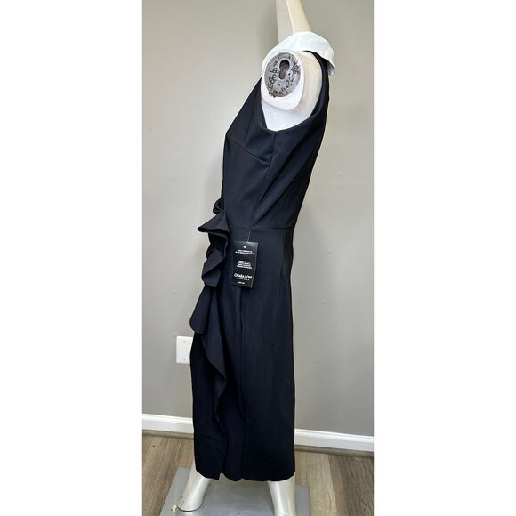 NWT Chiara Boni La Petite Robe Ferflum Collared Skirt Ruffle Cocktail Dress - Picture 7 of 11